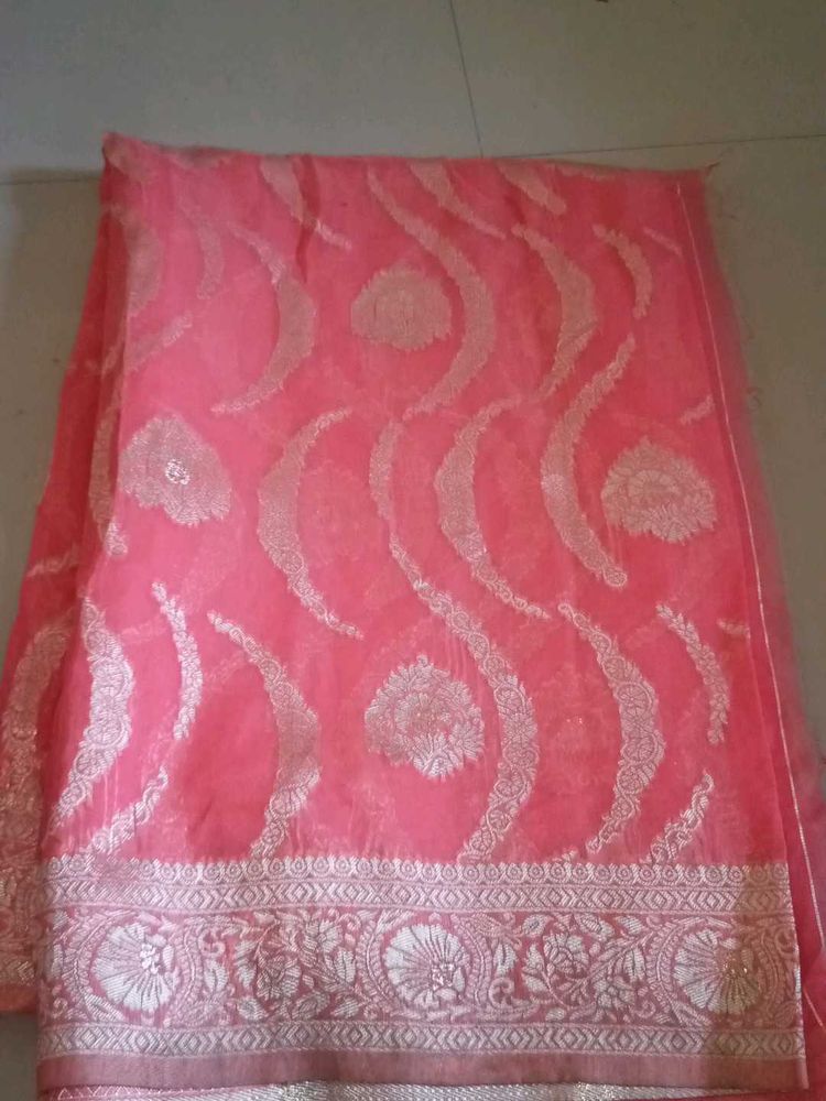 Peach 🍑 Color Very Elegant Look Saree