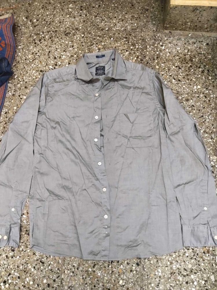 Grey Colour Silk Shirt