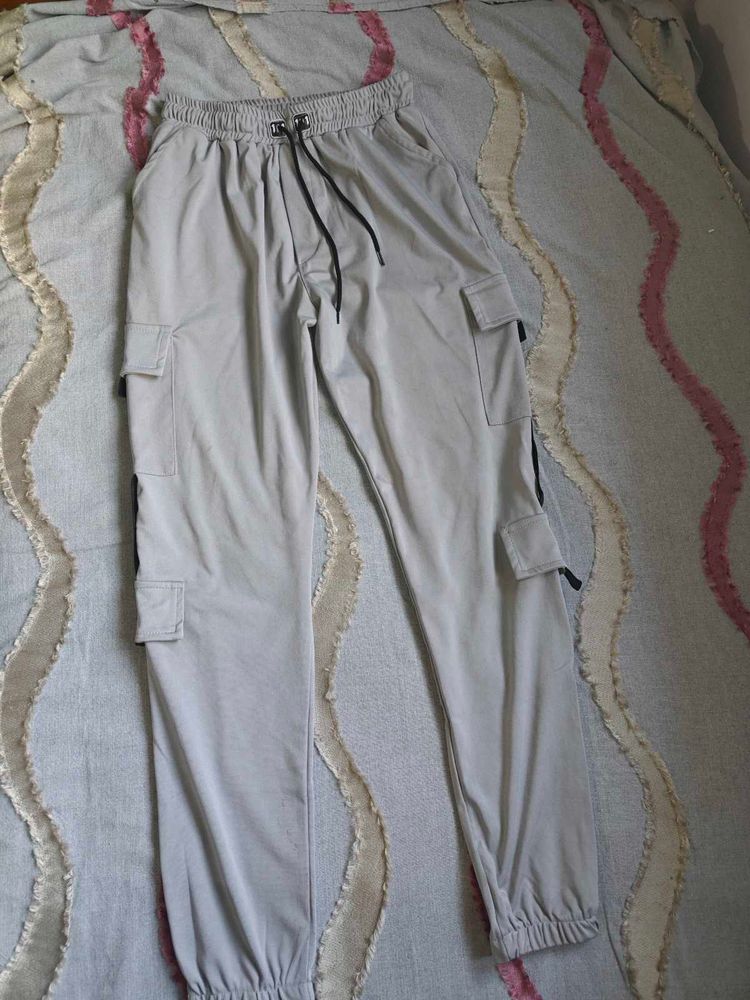 Grey Cargo trackpants
