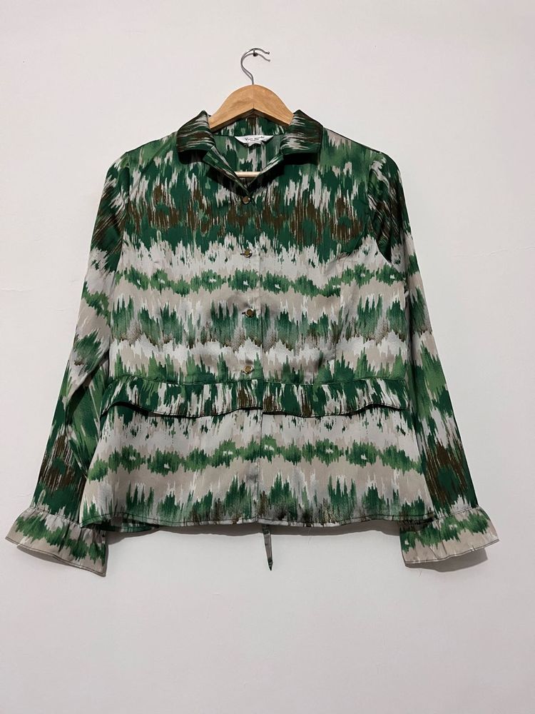 Green Patterned Shirt