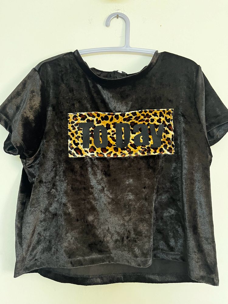 Black Velvet Top