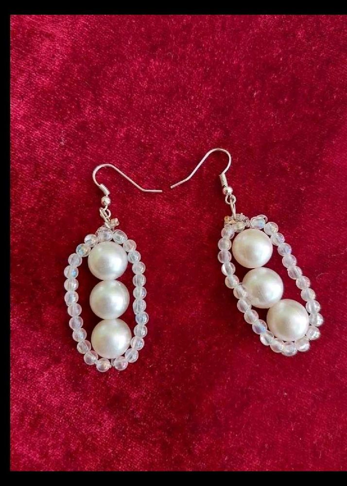 Pearls Earring And Chain
