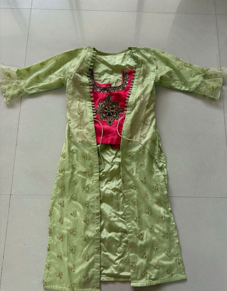 dhoti top and tacket to wear in shaadi