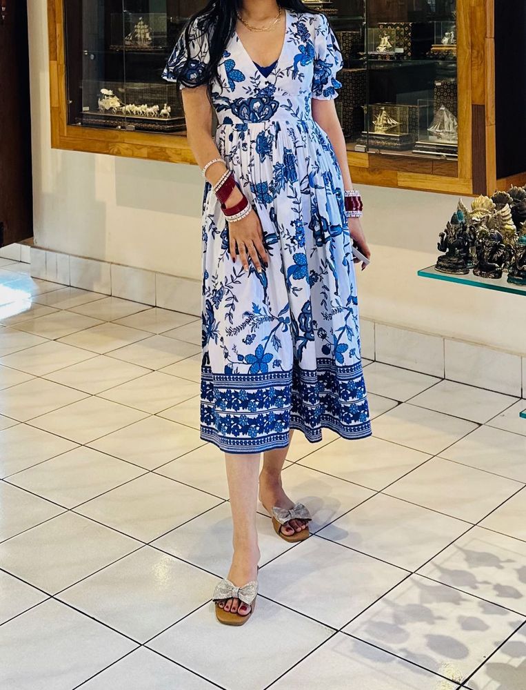 Floral Print Midi Dress