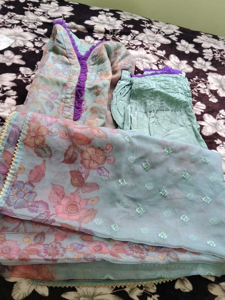 Floral Print Kurta Set