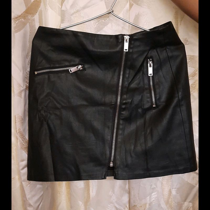 Black Leather Skirt