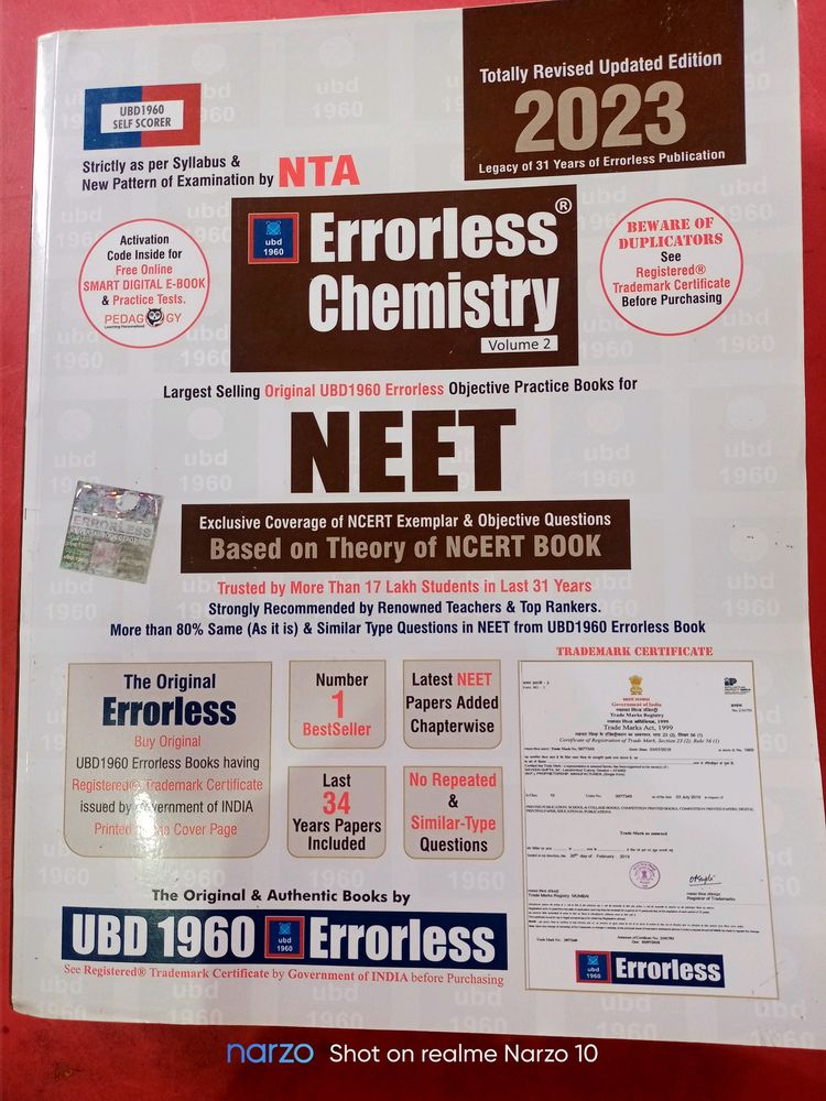 Errorless Chemistry Part 2 Neet