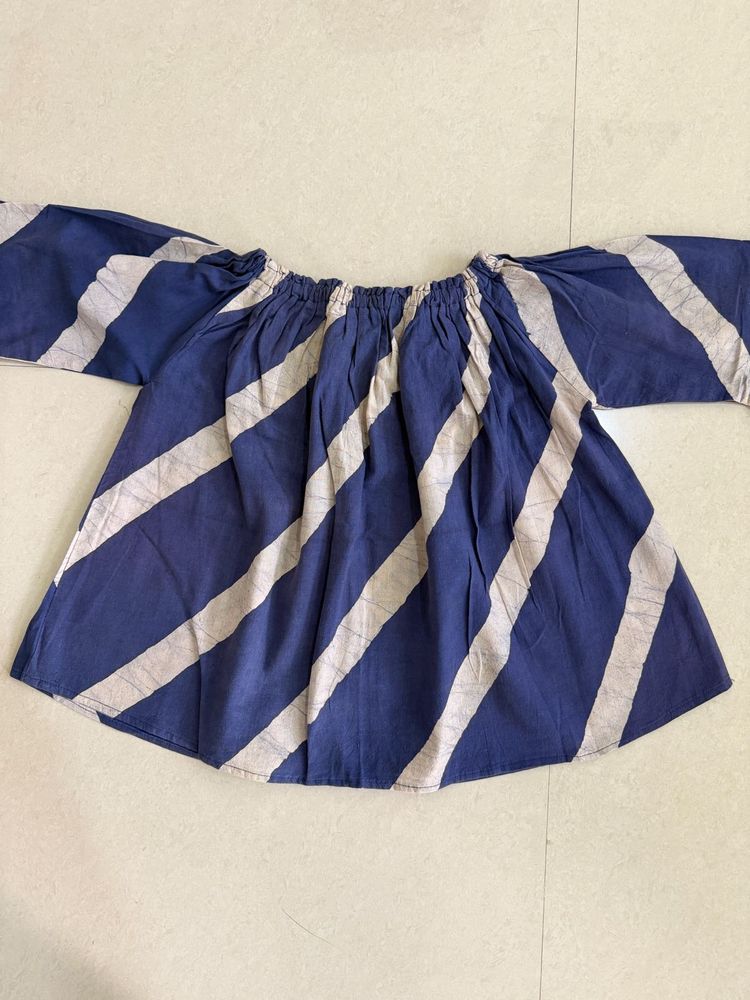 Striped Off-Shoulder Top