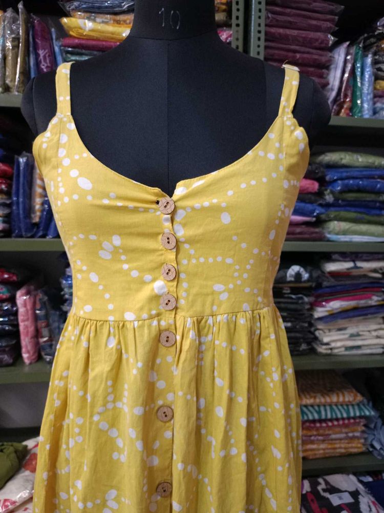 Yellow Sundress with Buttons