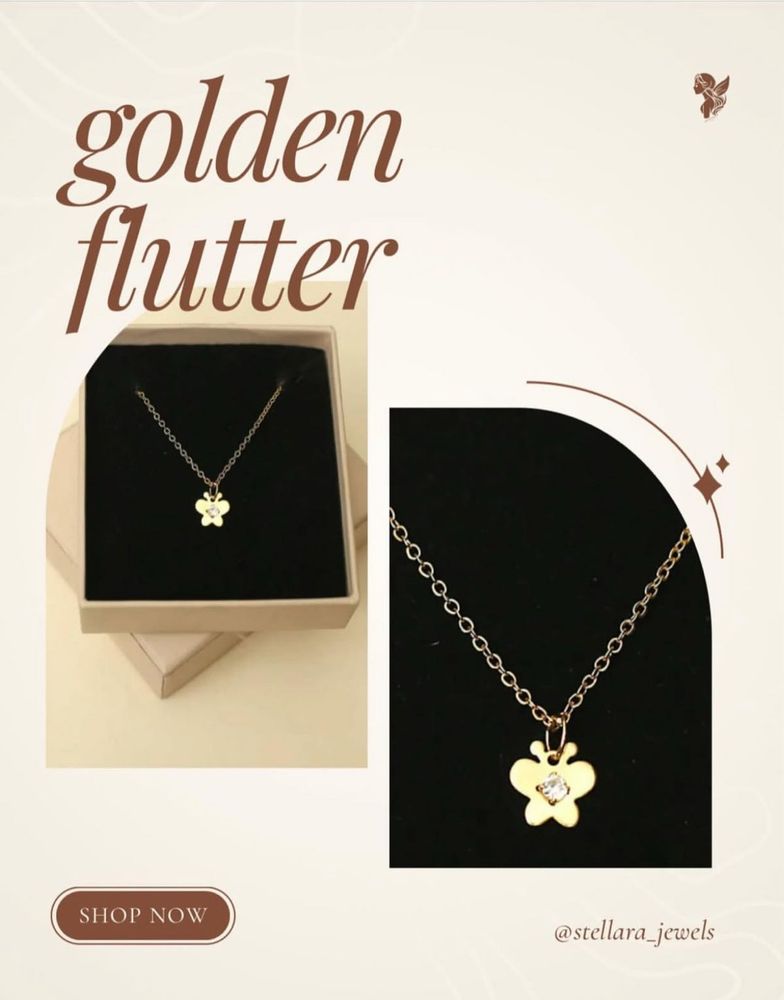 Golden Flutter Necklace