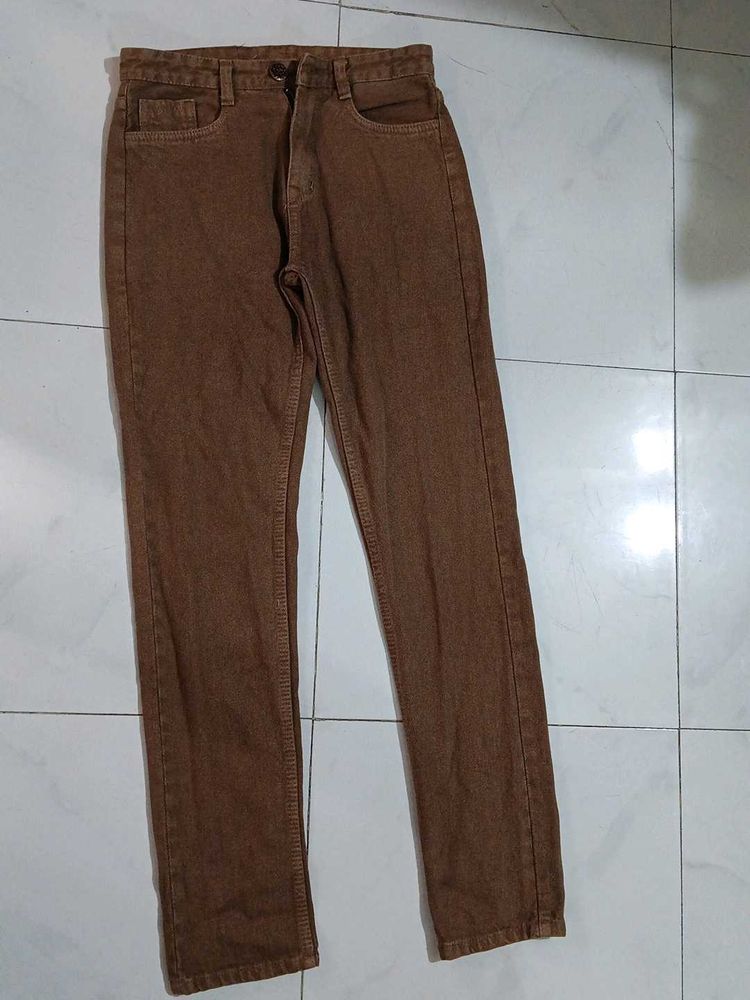 Brown Denim Jeans