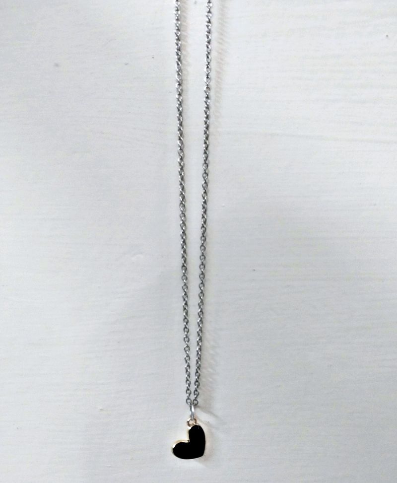 Cute Black Heart Pendant