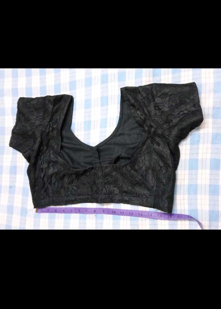 Elegant Black Lace Blouse