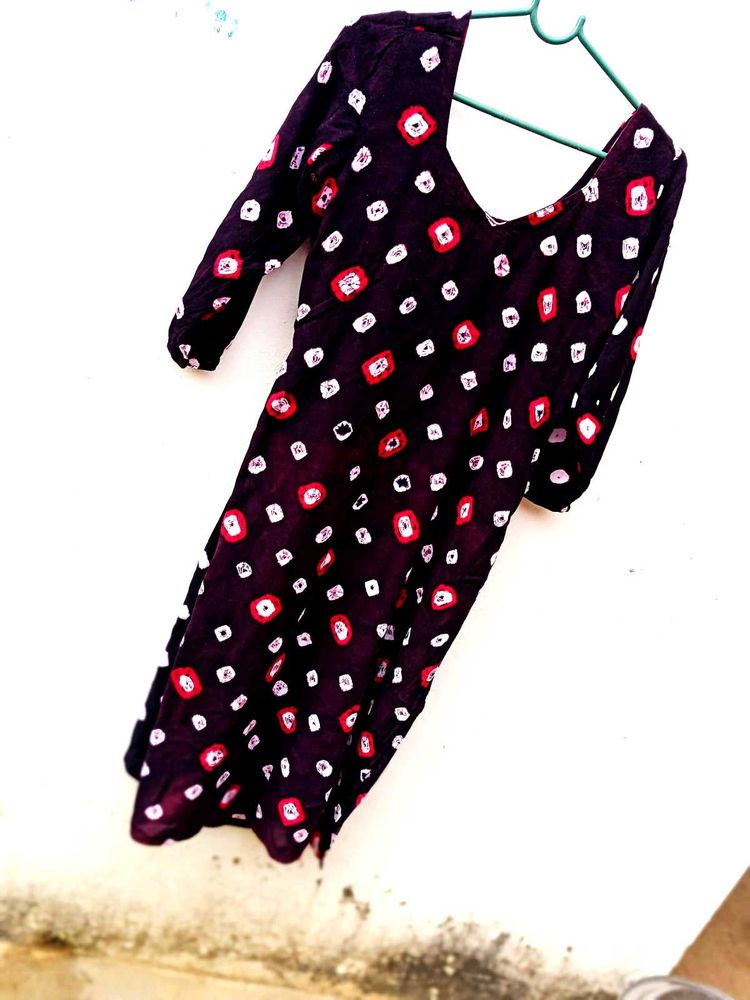 Bandhani Print Kurti set
