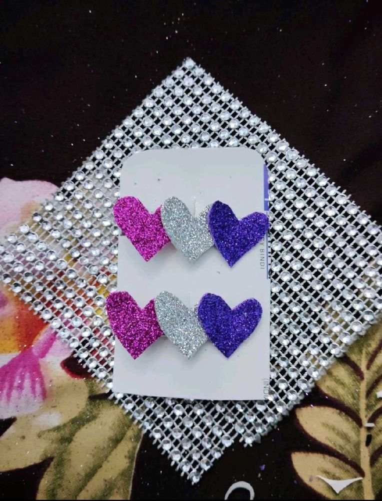 Handmade Heart Hair Clips