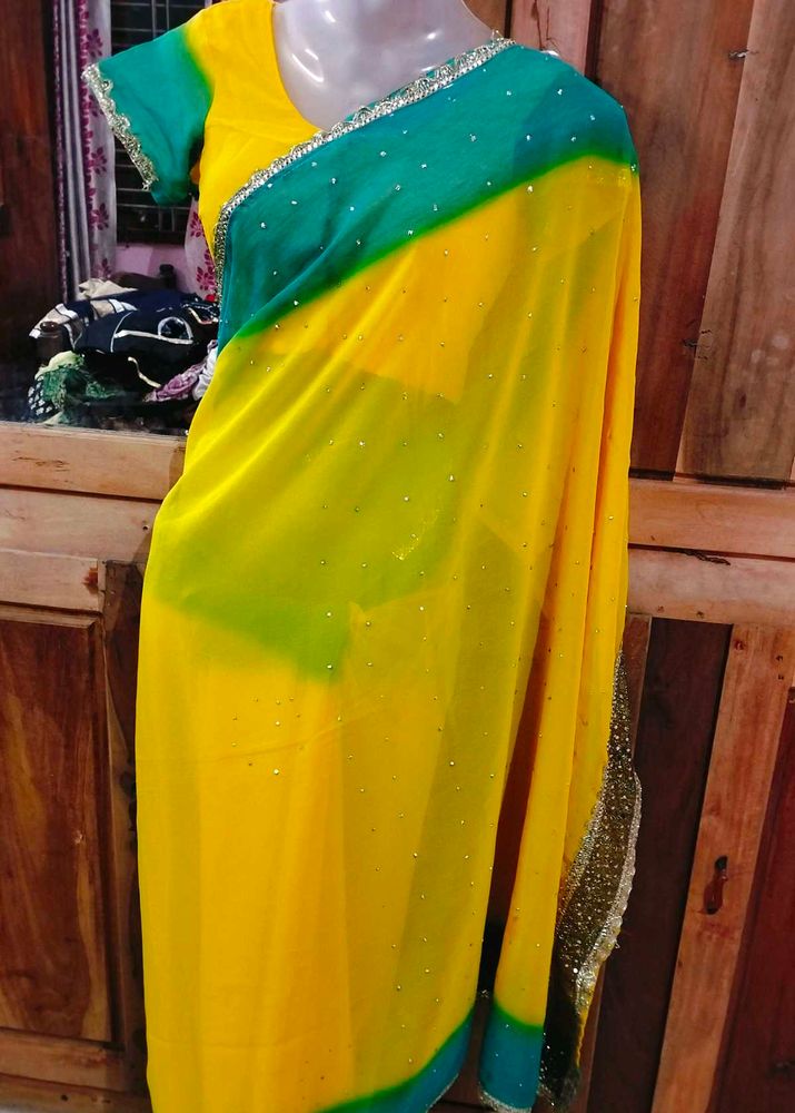Beautiful Saree With Blouse ❤️🎁