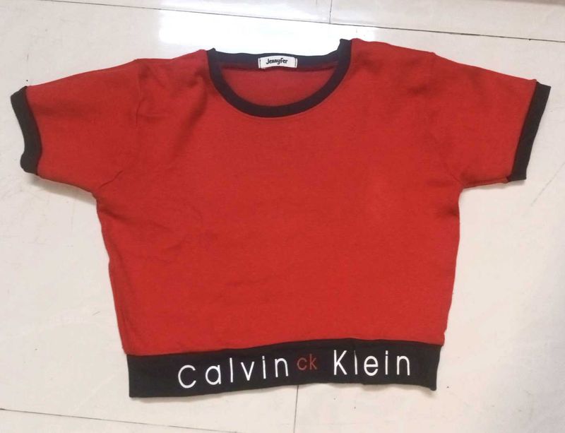 Red Crop Top