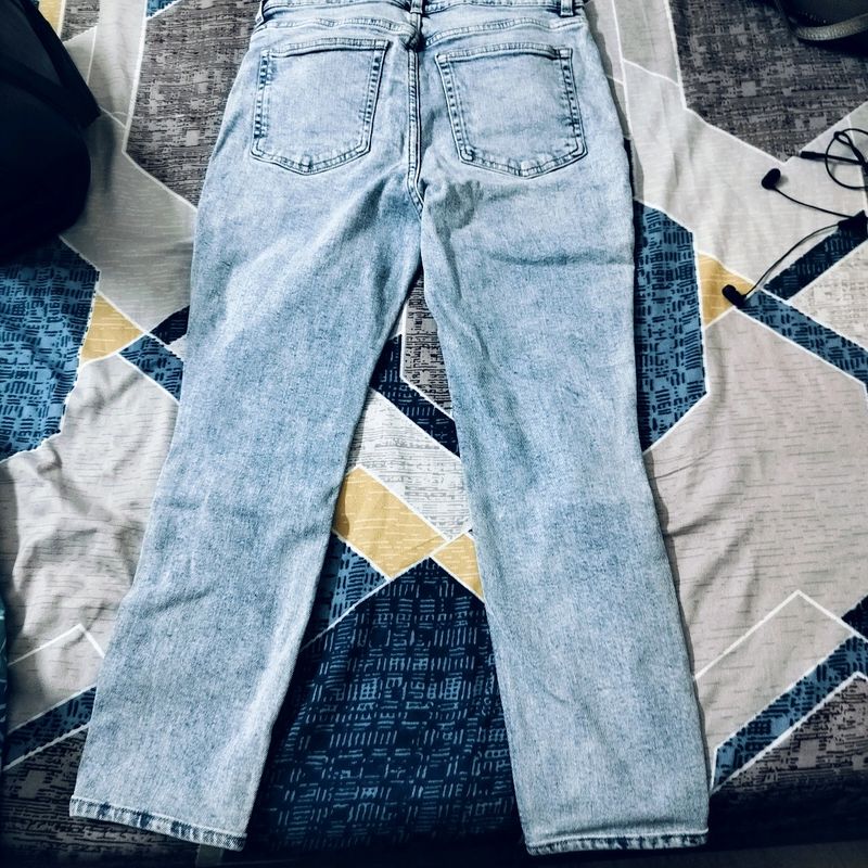 Faded Blue Skinny Jeans