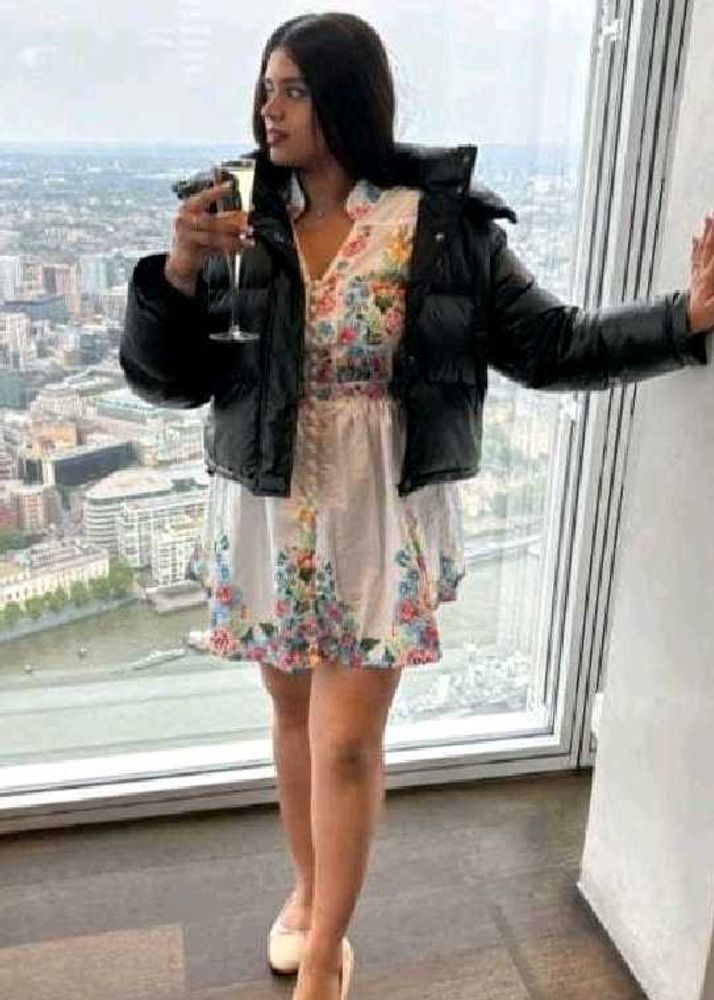 Floral Mini Dress &amp; Jacket