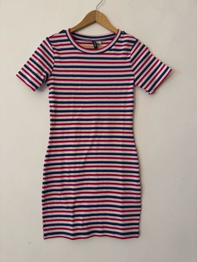 H&amp;M Striped Bodycon Dress