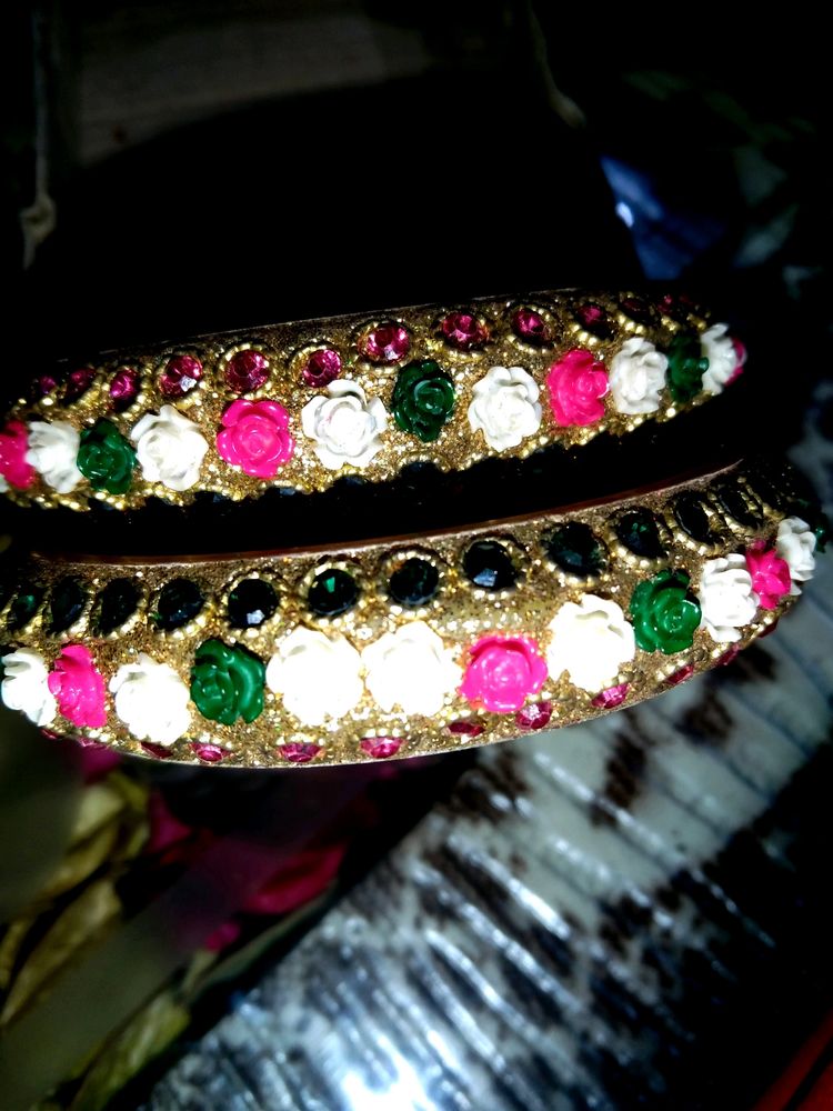 Colourful Rose Work Kada 🌹