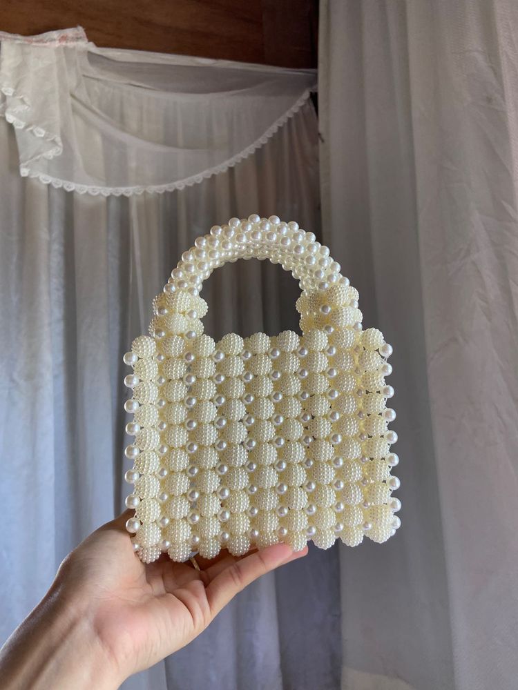 Berry beaded handmade Bag