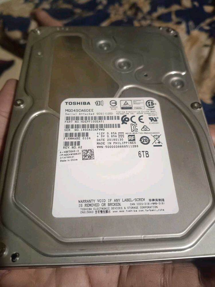 Toshiba 6TB Hard Drive - MG04SCA60EE