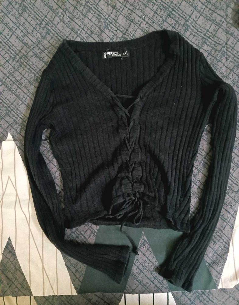 Black Long Sleeve Top