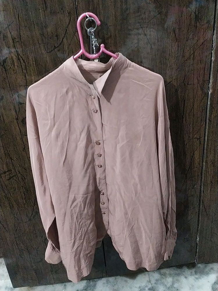 Women&#39;s Baggy Style Casual Plain Shirt (Siz