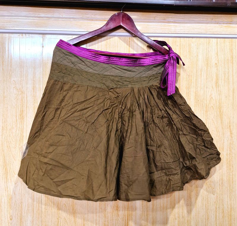 Sepia Cotton Skirt (Women&#39;s)
