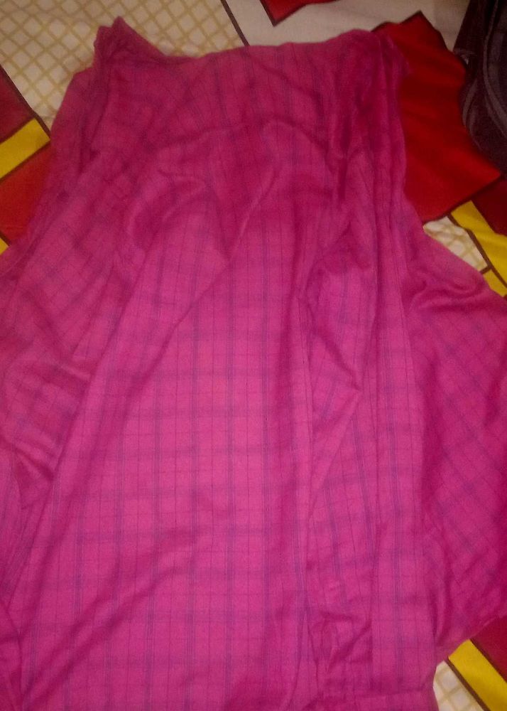 Magenta Plaid Kurta