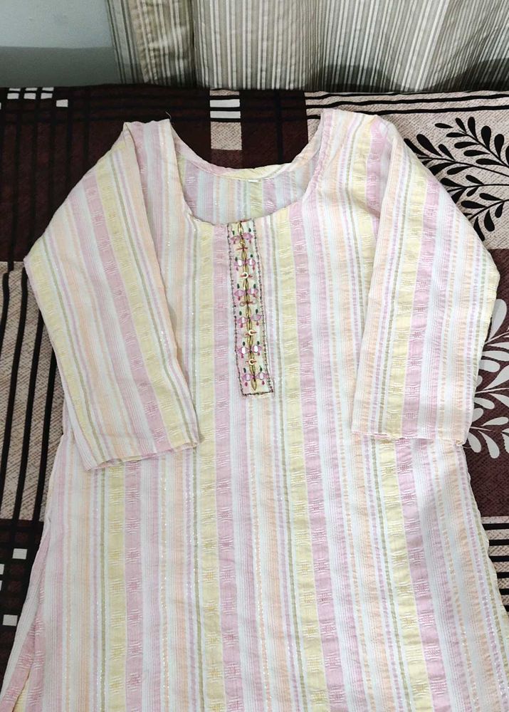 Striped Pastel Kurta