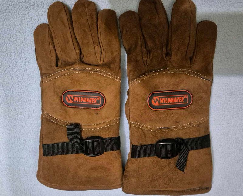 100% Genuine Leather Gloves In Suede