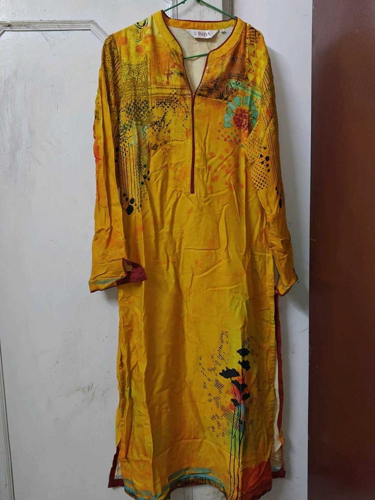 Biba Party Wear Quirky Print Kurta Combo