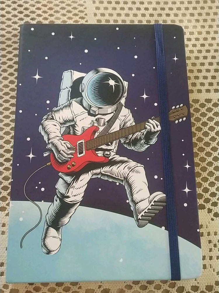 Astronaut Guitarist Space Journal Notebook