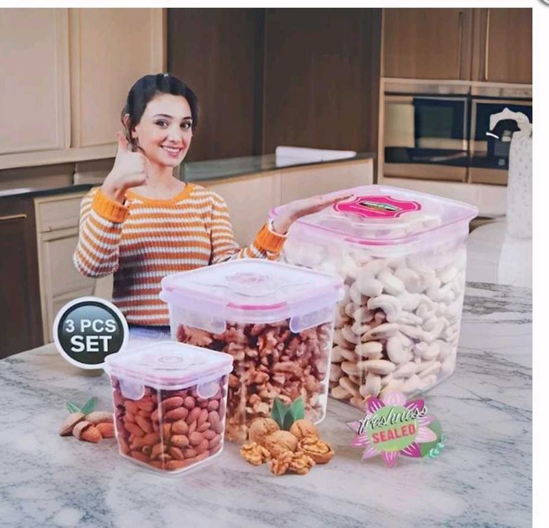 3 PCS Food Storage Container Set