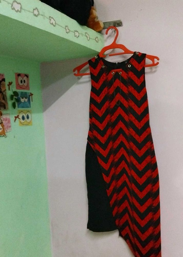 stackable,Chic Red &amp; Black Dress  .