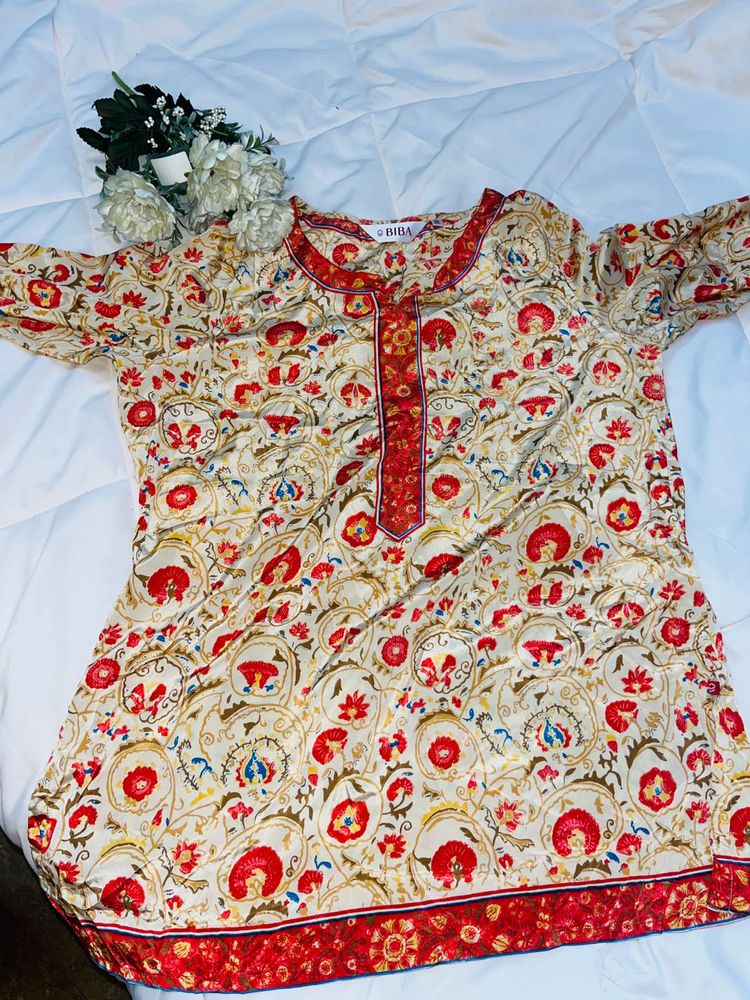 Floral Print Kurta