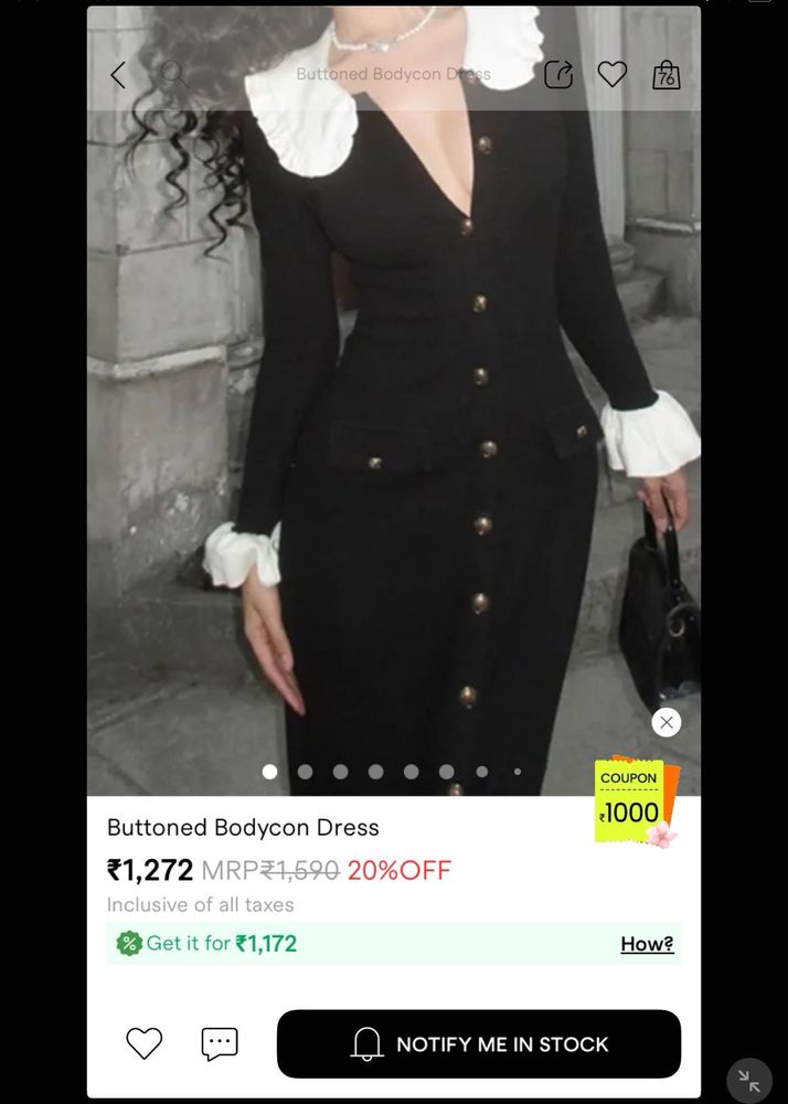 Savana Buttoned Dress