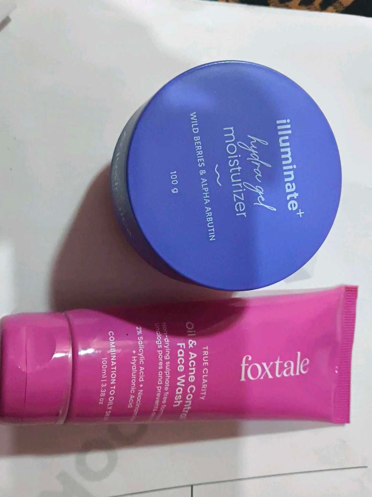 Foxtale Face Wash &amp; Illuminate Moisturizer