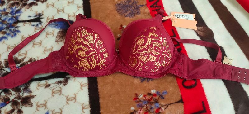 persian red 33c size padded bra