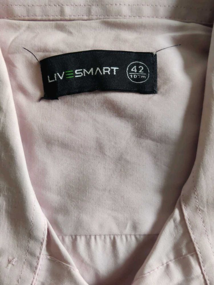 Live Smart Light Pink Shirt