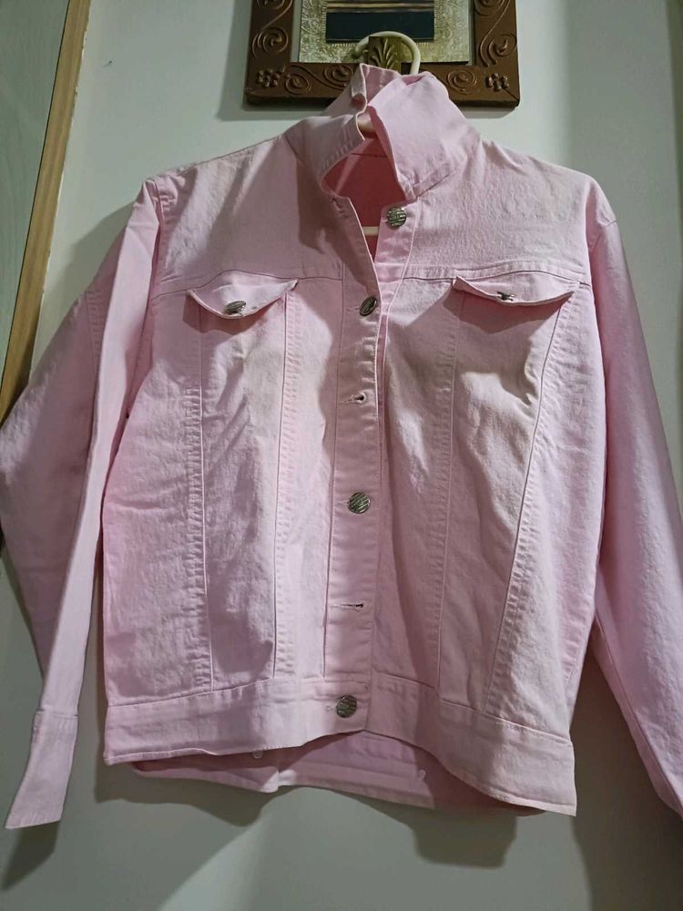 Pink Denim Jacket