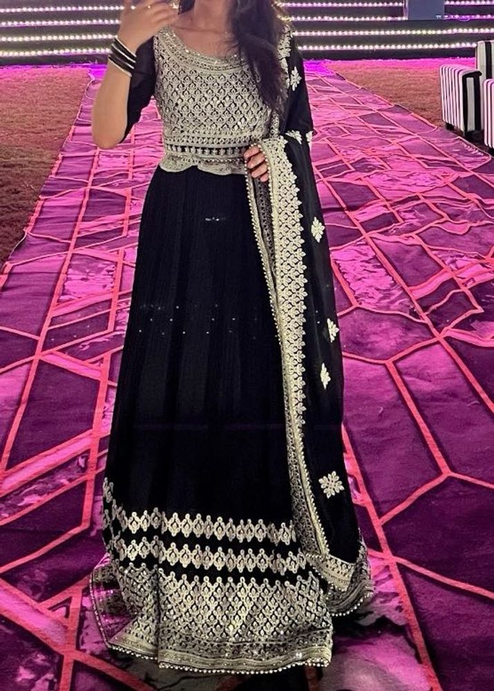 Black Embroidered Lehenga