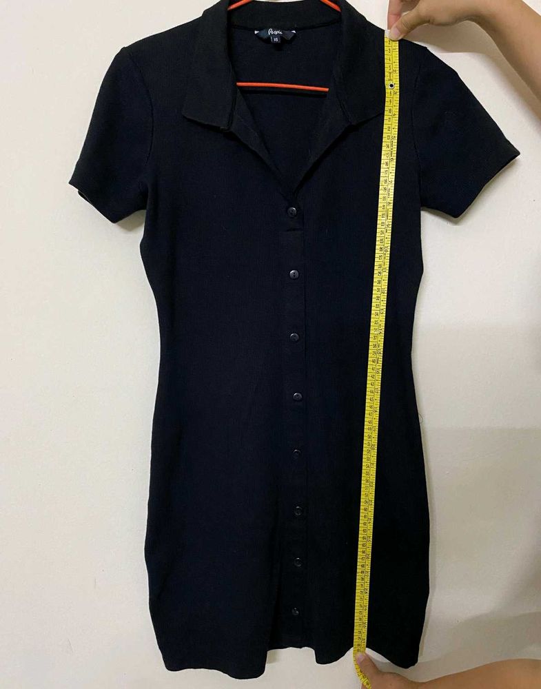 Cute Black Shirt Dress