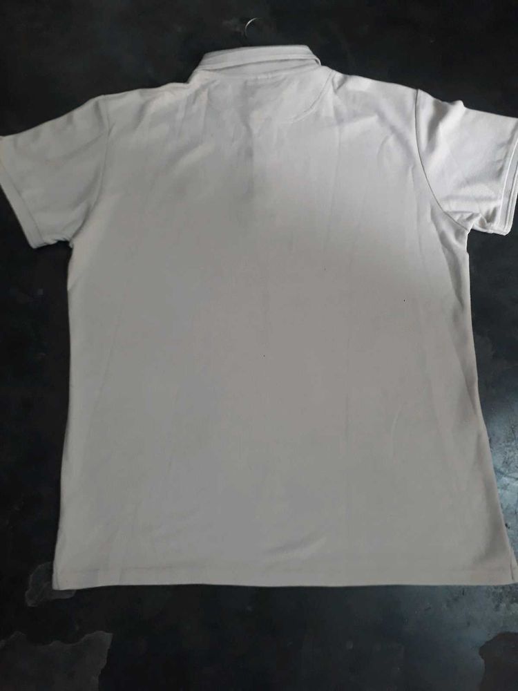 Casual White Polo T-Shirt
