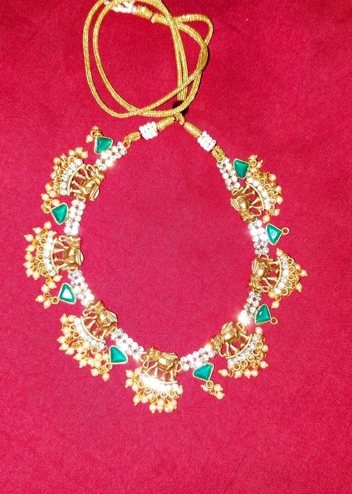 Emerald Elephant Necklace
