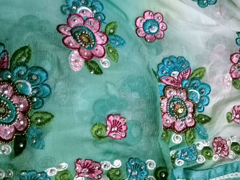 Heavy Dupatta Work Readimed XL Size Sut