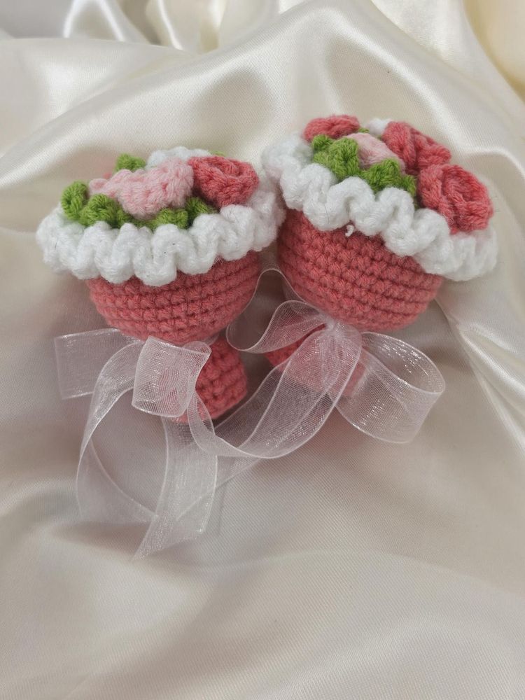 Mini Crochet Bouquet Keychain 💐