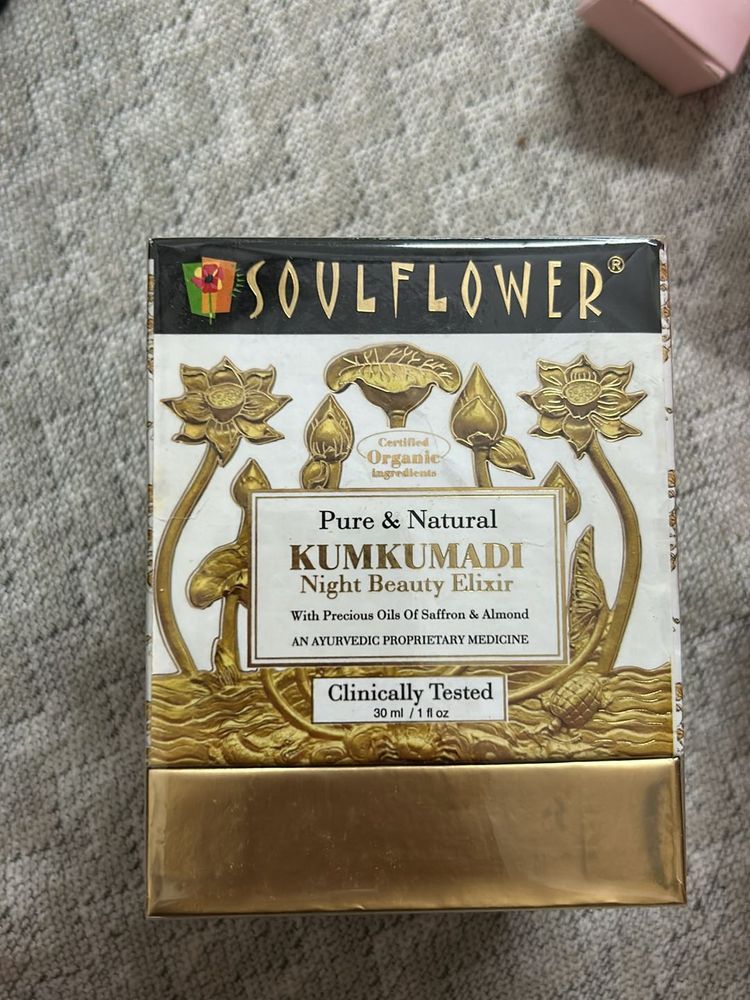 Soulflower Kumkumadi Night Beauty Elixir